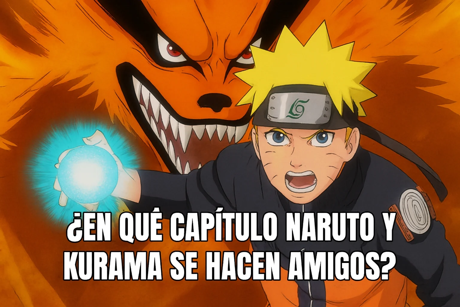 ¿En que capitulo Naruto y Kurama se hacen amigos?