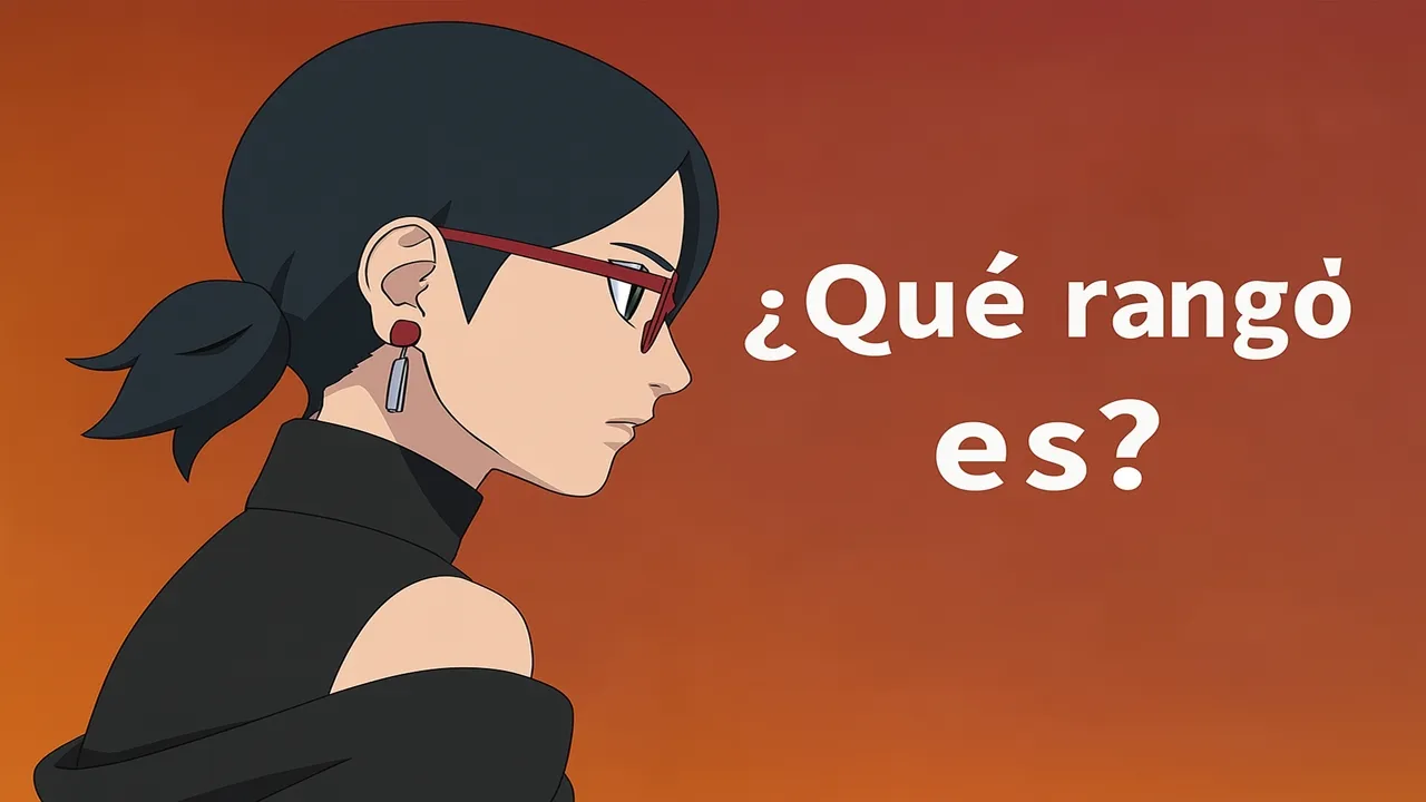 ¿Cuál es el Rango de Sarada en Boruto Two Blue Vortex?