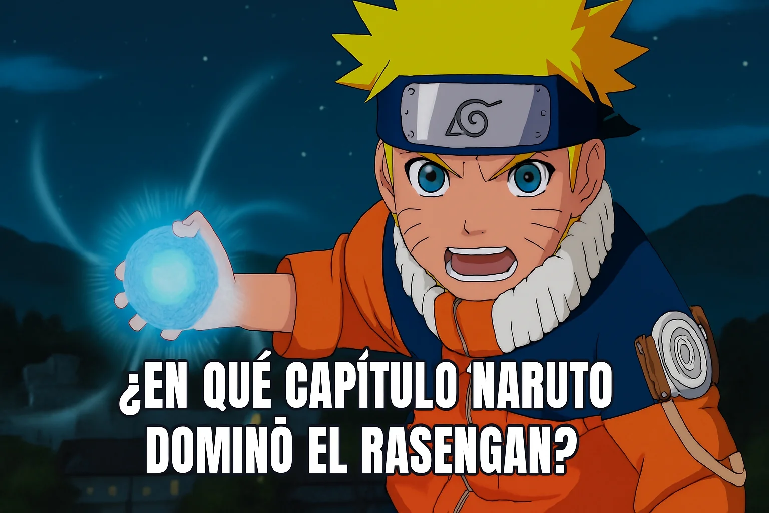 ¿En qué capítulo Naruto Uzumaki domina el Rasengan?