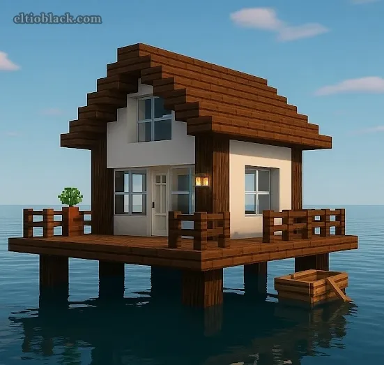Casa flotante moderno idea minecraft
