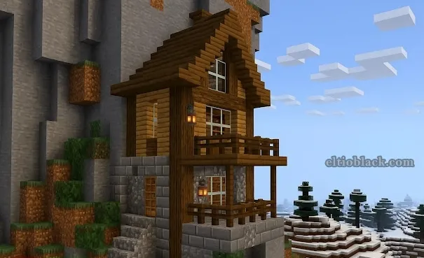 Casa montaña idea Minecraft