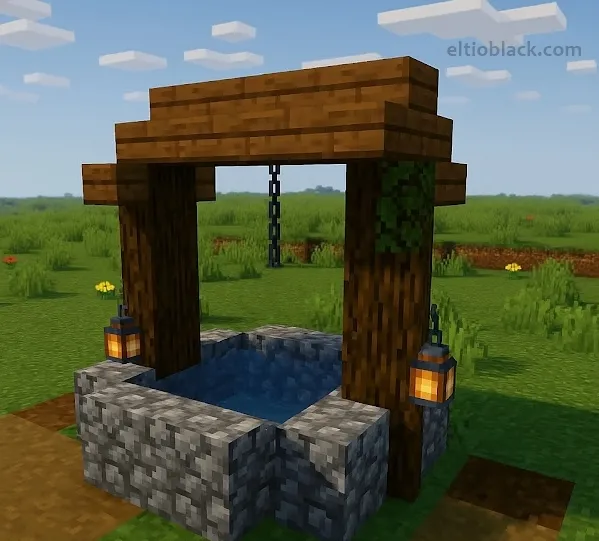 Construccion Pozo de piedra Idea Minecraft