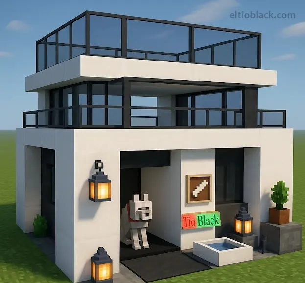 Construccion casa de perro Minecraft