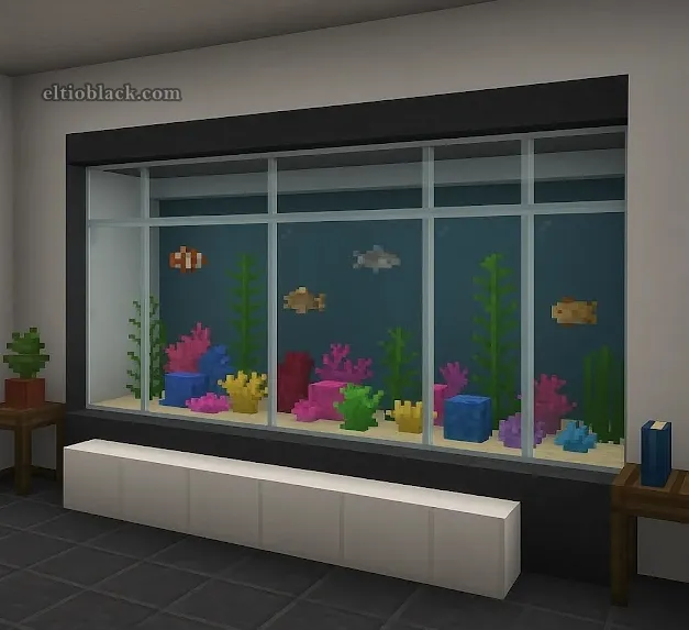 Idea acuario grande Minecraft