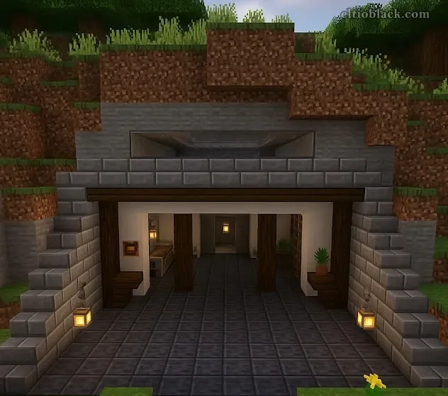 Idea casa bajo tierra Minecraft