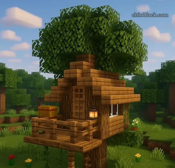 Idea casa de arbol Minecraft