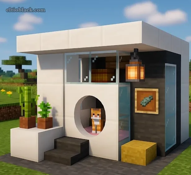 Idea casa de gato grande Minecraft