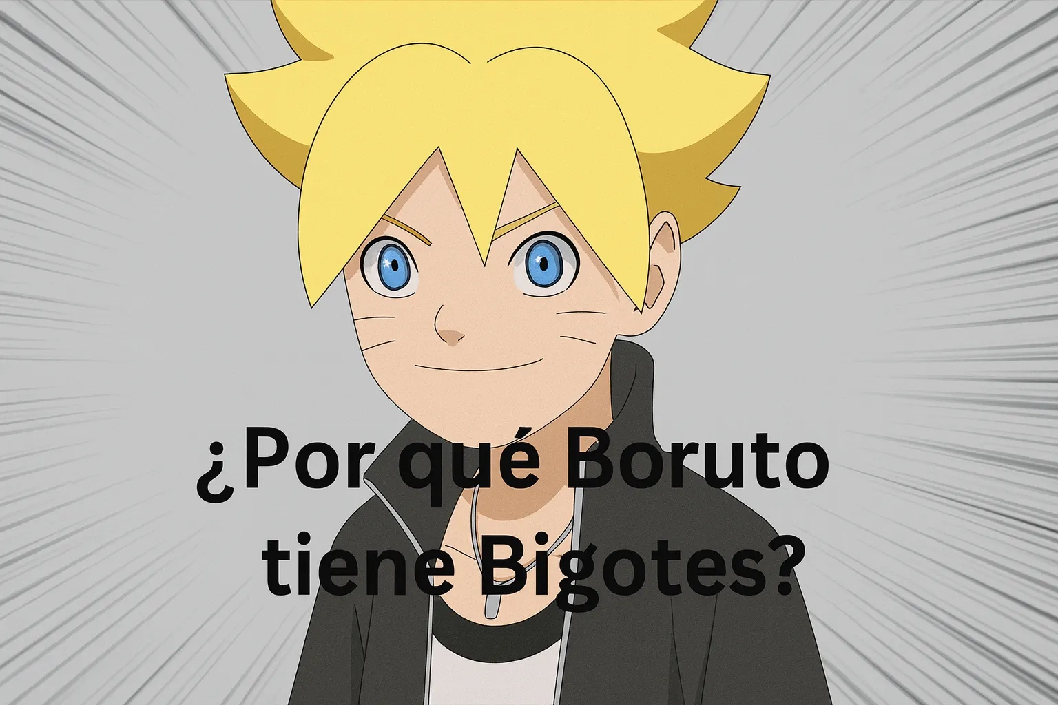 ¿Por que Boruto tiene Bigotes?