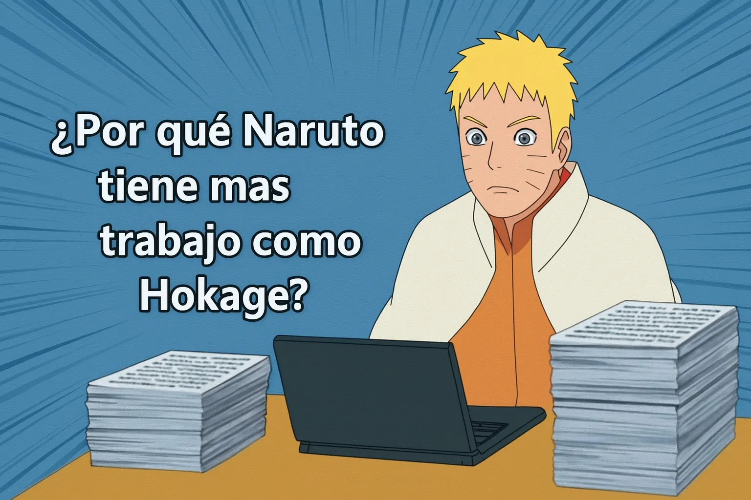 ¿Por que Naruto tiene mas trabajo como hokage?