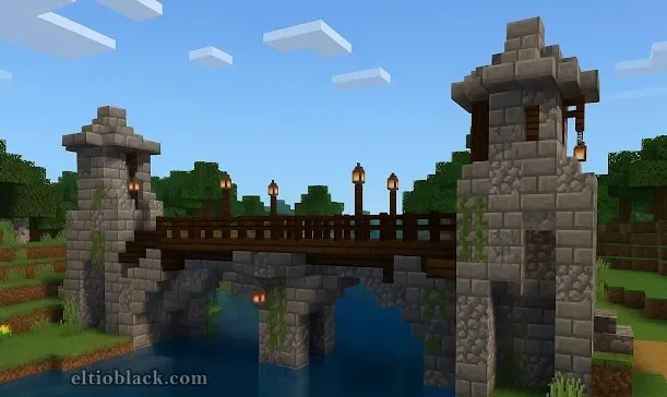 Puente medieval idea Minecraft