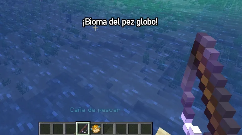como se llama el bioma donde se encuentran los peces globo en minecraft