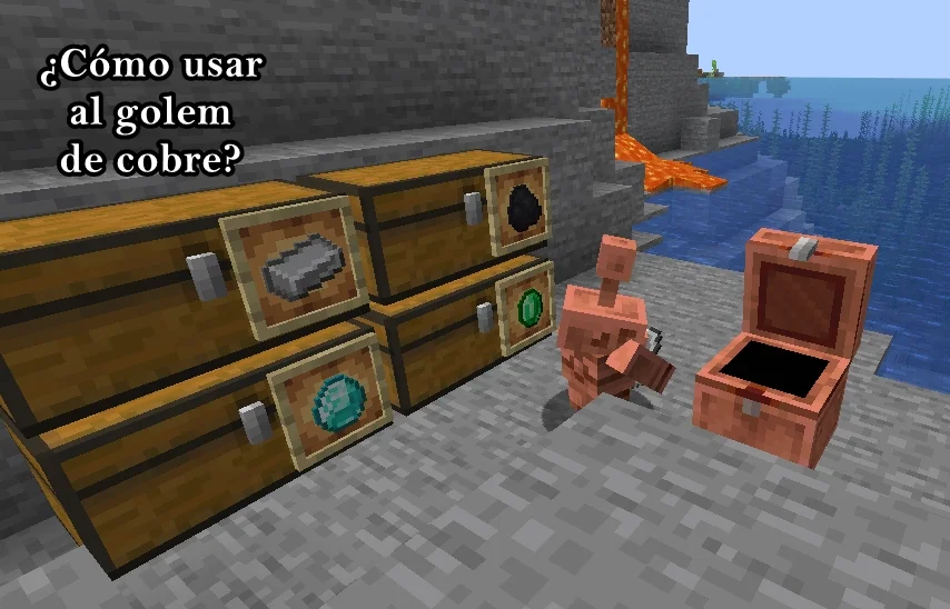 como usar el golem de cobre en minecraft