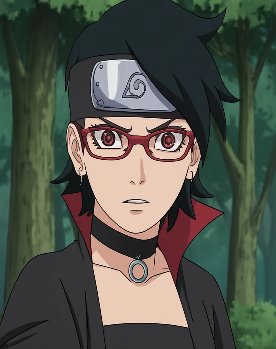 ¿En que capitulo Sarada despierta el mangekyou sharingan?