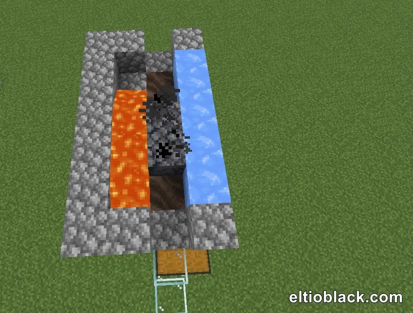 ¿Cómo hacer un generador de basalto en minecraft?