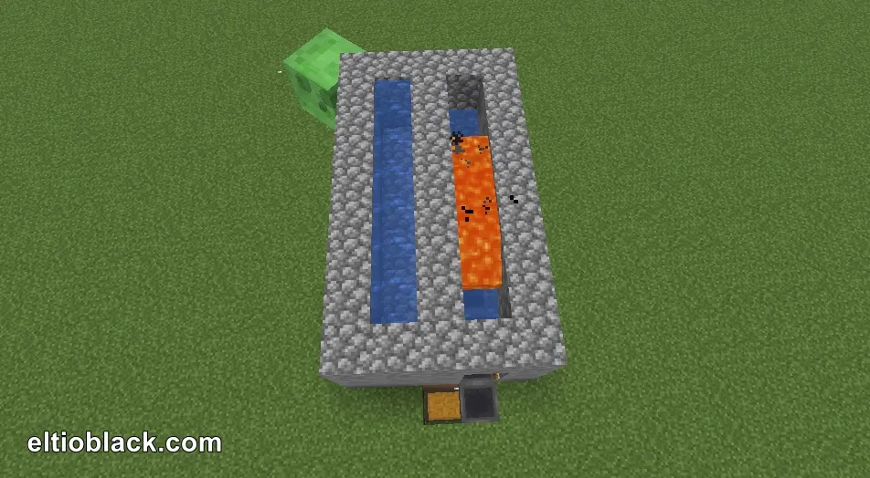 ¿cómo hacer un generador de Piedra en minecraft?