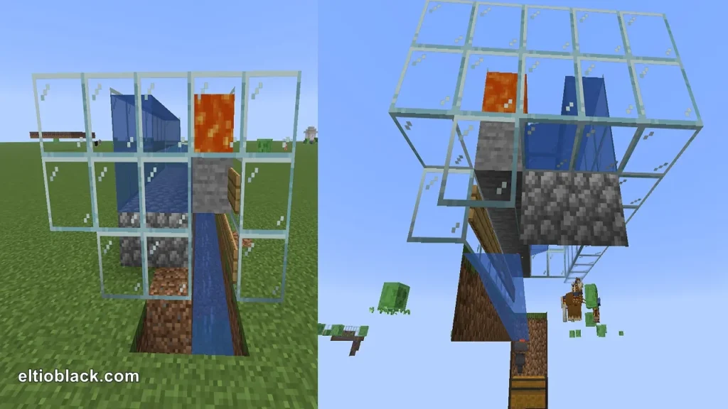 ¿cómo hacer un generador de Piedra en minecraft?