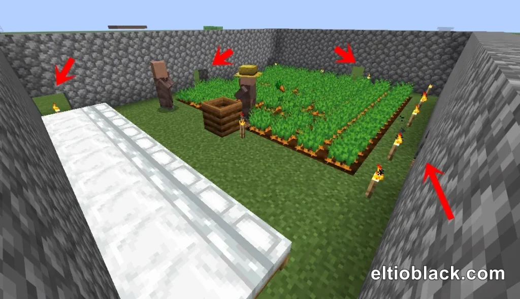¿Cómo hacer una granja de aldeanos en minecraft?