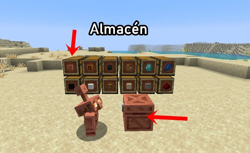 almacen general con golem de cobre minecraft Tutorial