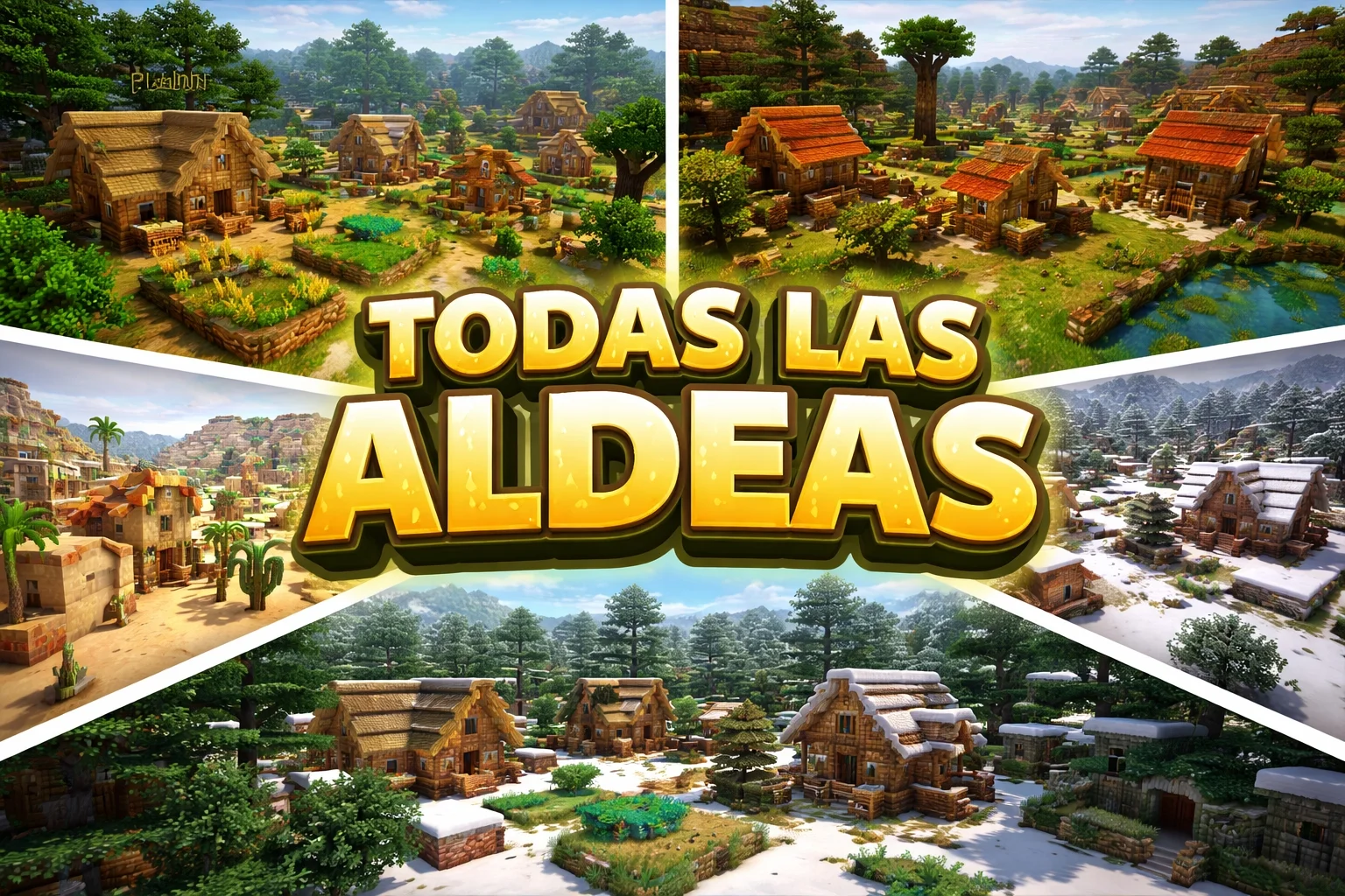 Comando para encontrar aldeas en Minecraft