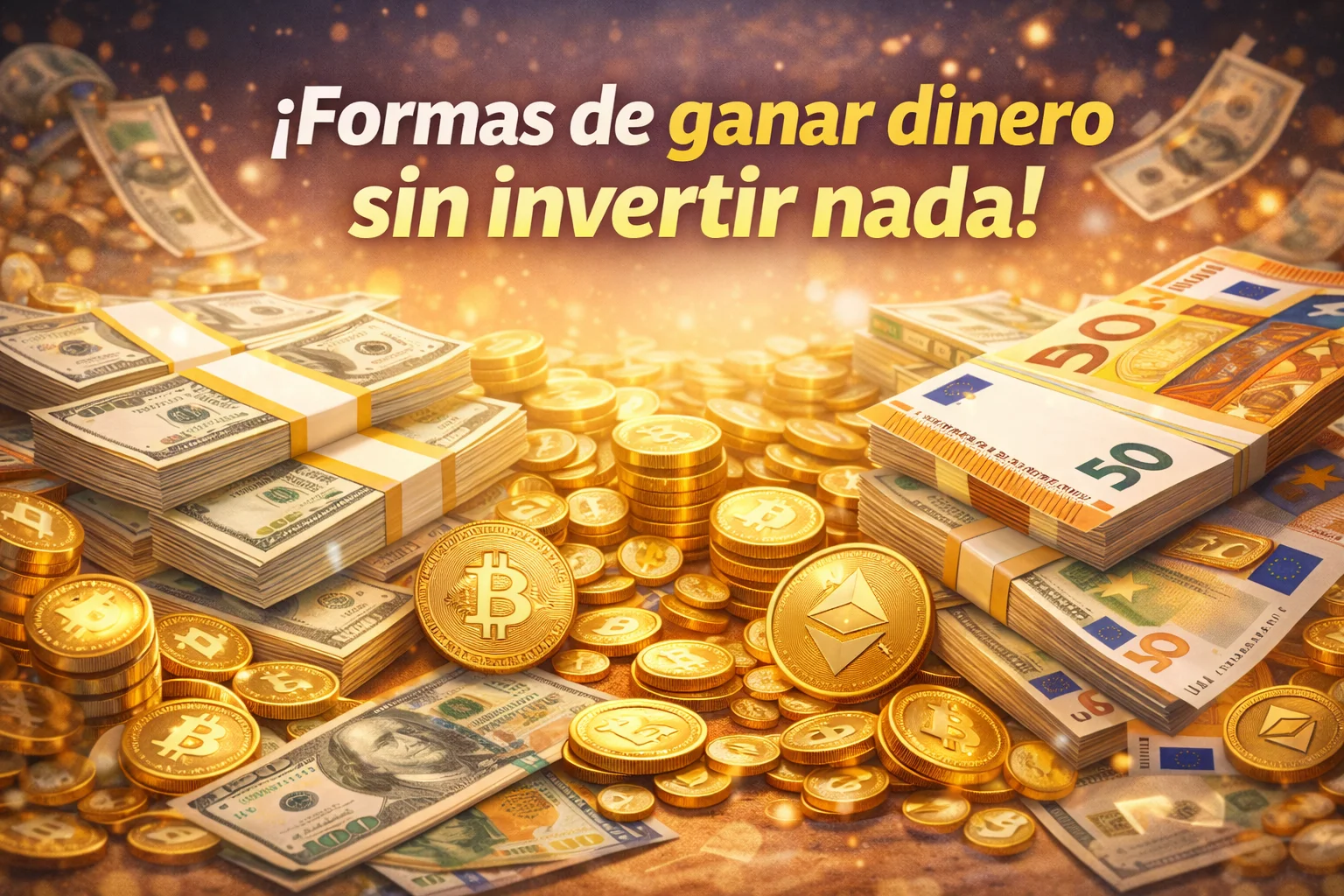 ganar dinero por internet sin invertir NADA
