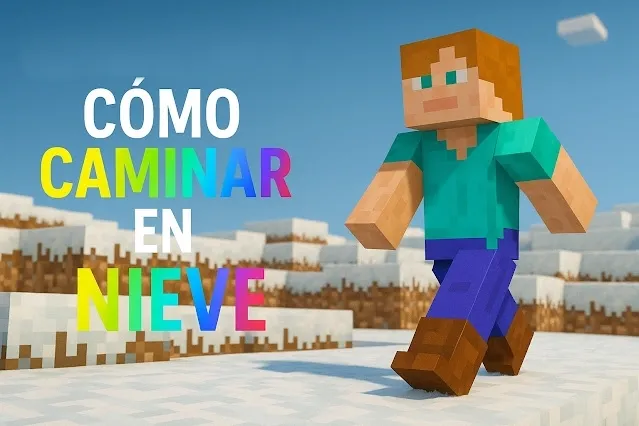 ¿como caminar en nieve minecraft?