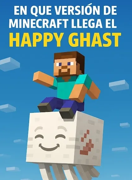 ¿en que version de minecraft esta el happy ghast?