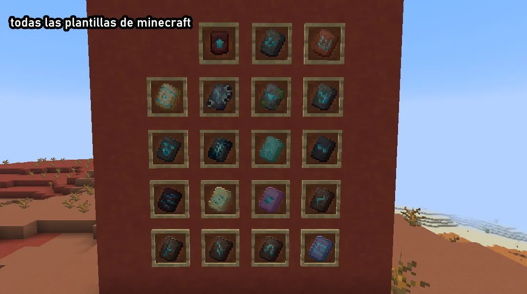 todas las plantillas de minecraft
