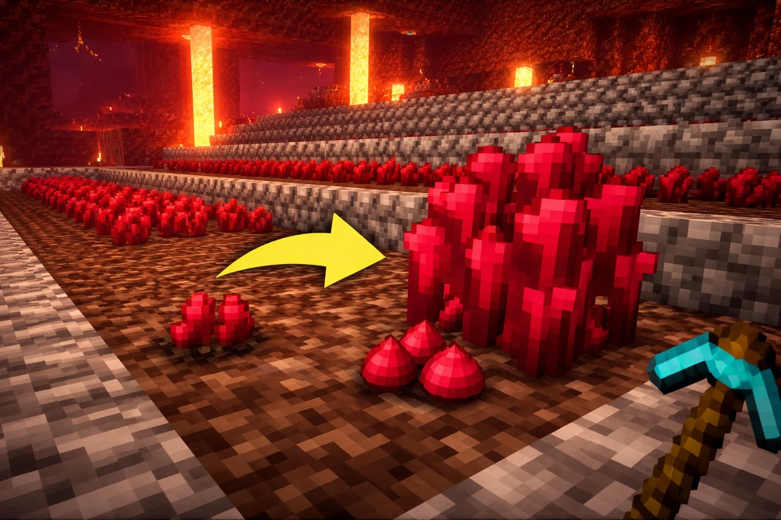 porque cada vez que cojo una verruga de nether solo me da uno?